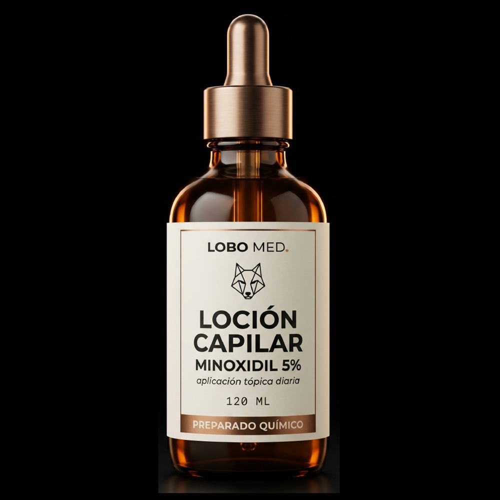 Loción Capilar Minoxidil 5% LOBO MED 120ml