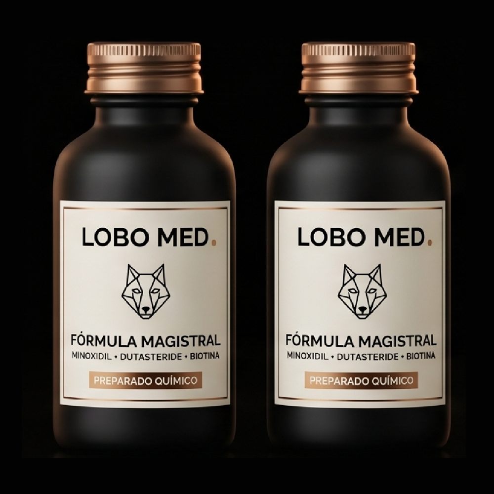 Fórmula Magistral LOBO MED — Minoxidil + Dutasteride + Biotina