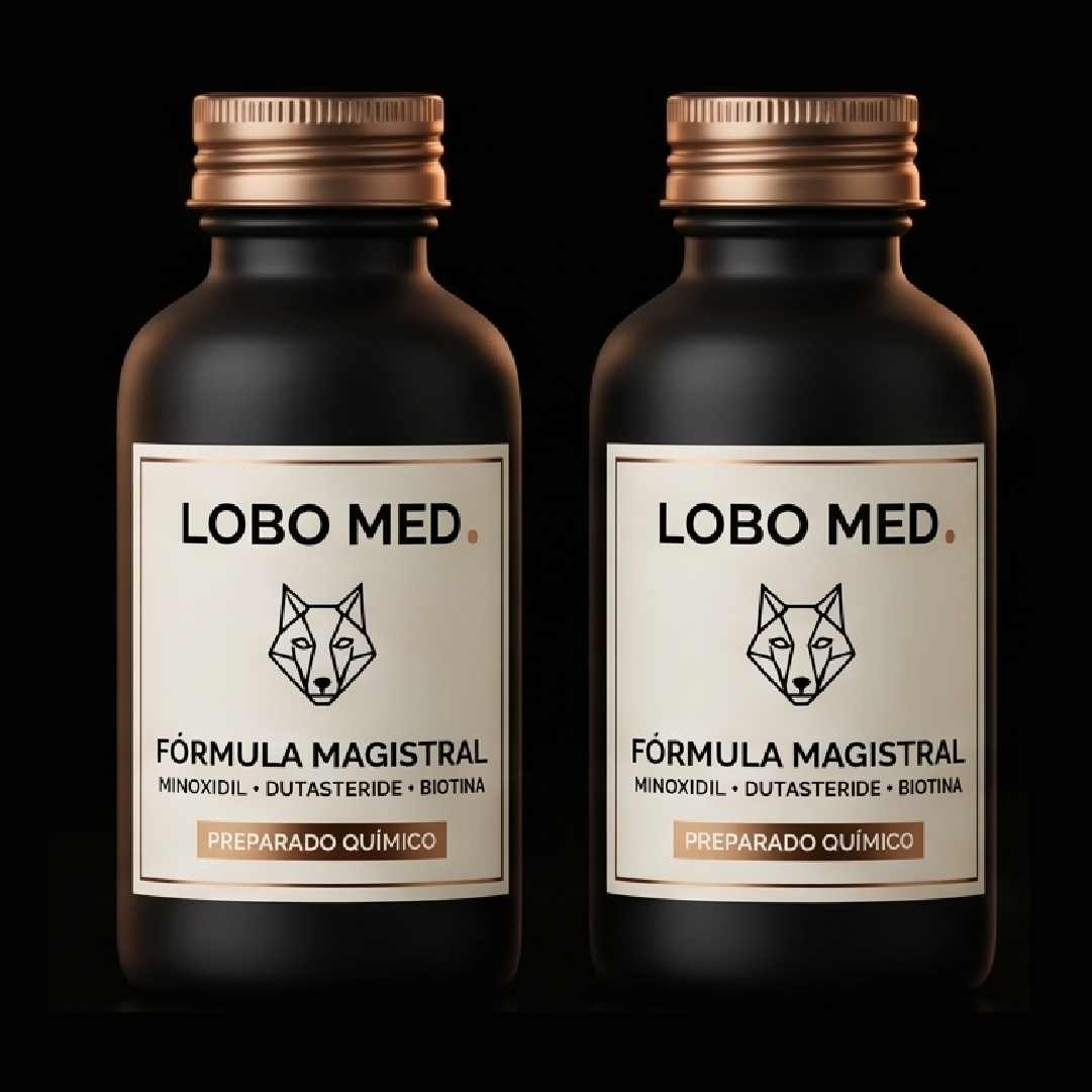 Fórmula Magistral LOBO MED — Minoxidil + Dutasteride + Biotina